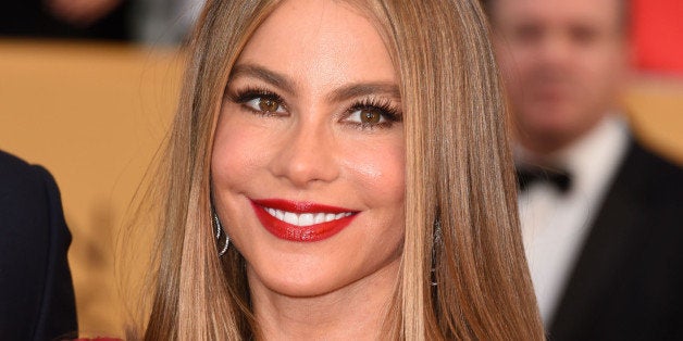 LOS ANGELES, CA - JANUARY 25: Sofia Vergara arrives at the 21st Annual Screen Actors Guild Awards at The Shrine Auditorium on January 25, 2015 in Los Angeles, California. (Photo by Steve Granitz/WireImage)