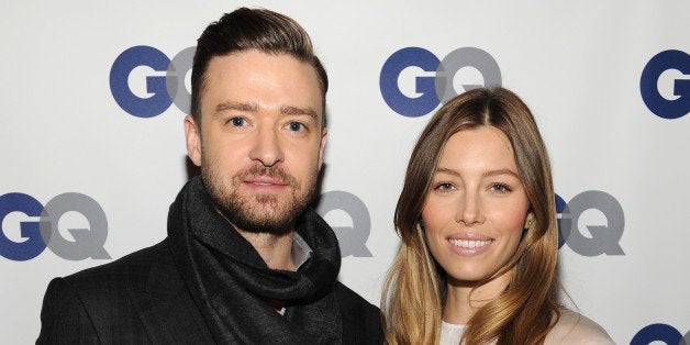 NEW YORK, NY - NOVEMBER 11: (Exclusive Coverage) Musician/actor Justin Timberlake (L) and actress Jessica Biel attend the GQ Men of the Year dinner on November 11, 2013 in New York City. (Photo by Kevin Mazur/Getty Images for GQ)