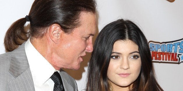 NORTH HOLLYWOOD, CA - NOVEMBER 11: Bruce Jenner and Kylie Jenner attend the All Sports Film Festival Closing Ceremony Honorin