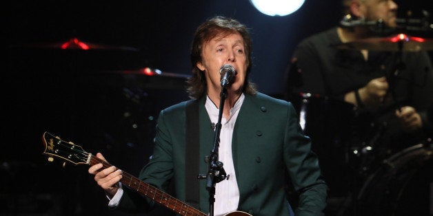 TOKYO, JAPAN - APRIL 28: Paul McCartney performs live at the Budokan on April 28, 2015 in Tokyo, Japan. (Photo by Ken Ishii