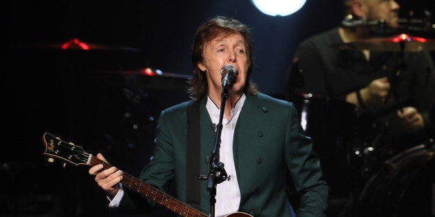 TOKYO, JAPAN - APRIL 28: Paul McCartney performs live at the Budokan on April 28, 2015 in Tokyo, Japan. (Photo by Ken Ishii/Getty Images)