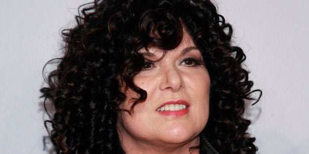 Ann Wilson of Heart arrives at the Elton John AIDS Foundation's 12th Annual "An Enduring Vision" benefit gala at Cipriani Wall Street on Tuesday, Oct. 15, 2013 in New York. (Photo by Carlo Allegri/Invision/AP)