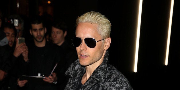 PARIS, FRANCE - MARCH 06: Jared Leto attends the Balenciaga show during Paris Fashion Week Fall Winter 2015/2016 on March