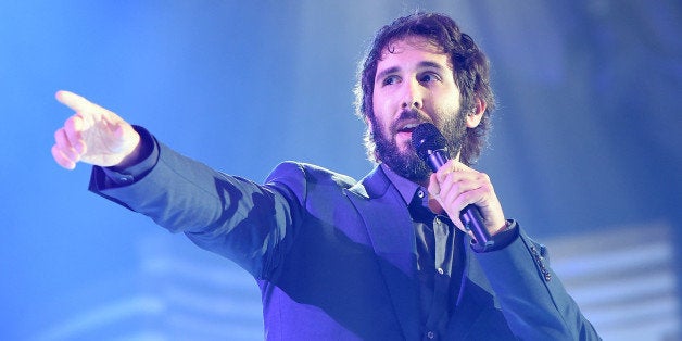 PHOENIX, AZ - MARCH 28: Singer Josh Groban performs during Muhammad Ali's Celebrity Fight Night XXI at the JW Marriott Phoenix Desert Ridge Resort & Spa on March 28, 2015 in Phoenix, Arizona. (Photo by Ethan Miller/Getty Images for Celebrity Fight Night)