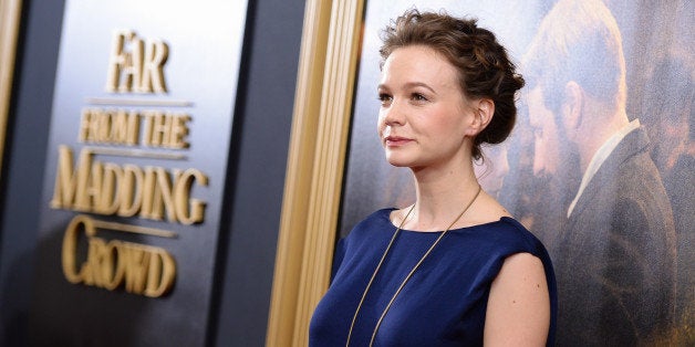 Actress Carey Mulligan attends the premiere for "Far From The Madding Crowd" at the Paris Theatre on Monday, April, 27, 2015, in New York. (Photo by Scott Roth/Invision/AP)