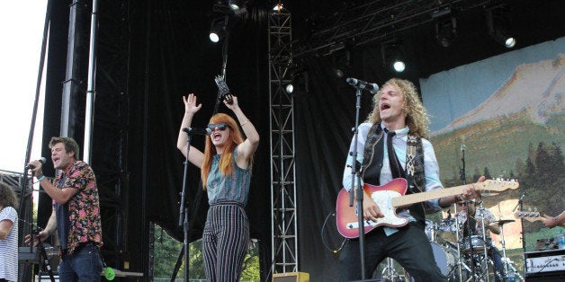 The Mowgli's performing as part of Music Midtown 2013 at Piedmont Park on Friday, September 20, 2013, in Atlanta. (Photo by R