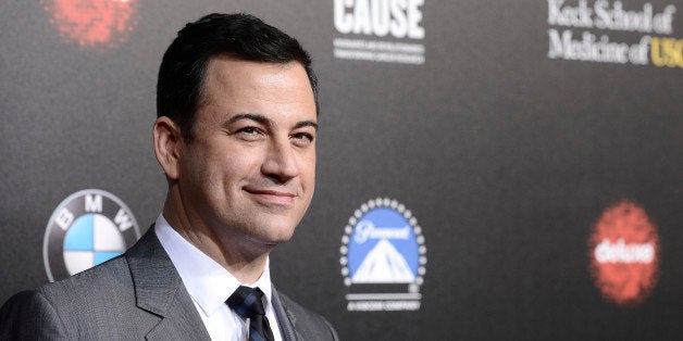 Television personality and event host Jimmy Kimmel attends the 2nd Annual "Rebels With a Cause" Gala benefiting the USC Center for Applied Molecular Medicine at Paramount Pictures Studios on Thursday, March 20, 2014 in Los Angeles. (Photo by Dan Steinberg/Invision/AP Images)