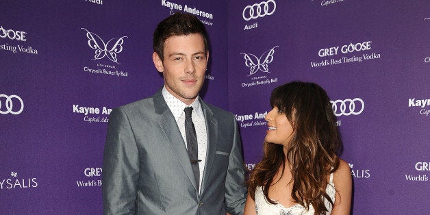 LOS ANGELES, CA - JUNE 08: Actor Cory Monteith and actress Lea Michele attend the 12th annual Chrysalis Butterfly Ball on Ju