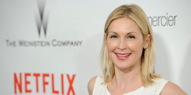 Kelly Rutherford arrives at The Weinstein Company and Netflix Golden Globes afterparty at the Beverly Hilton Hotel on Sunday,