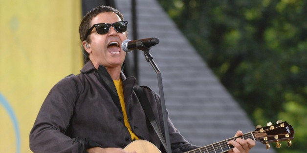 Musician Stephan Jenkins of the music group Third Eye Blind performs on ABC's "Good Morning America " show in New York, on Fr