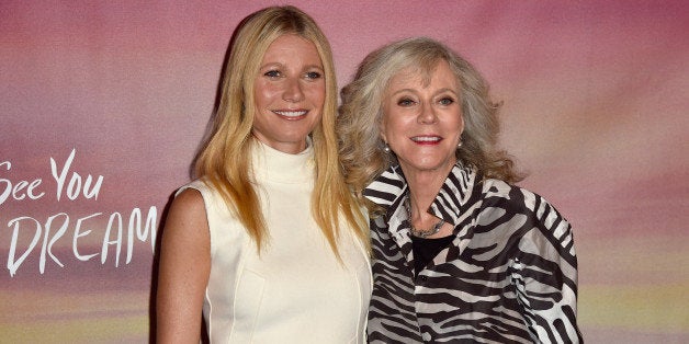 WEST HOLLYWOOD, CA - MAY 07: Actors Gwyneth Paltrow and Blythe Danner attend the Los Angeles special screening of Bleecker Street's 'I'll See You In My Dreams' at The London Screening Room on May 7, 2015 in West Hollywood, California. (Photo by Alberto E. Rodriguez/Getty Images)