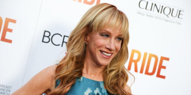 Kathy Griffin arrives at the LA Premiere of "Ride" at The Arclight Hollywood Theater on Tuesday, April 28, 2015, in Los Angel