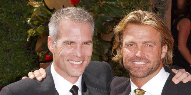 Photo by: Lee Roth/starmaxinc.com �2004 ALL RIGHTS RESERVED Telephone/Fax: (212) 995-1196 9/19/04 Jay Overbye and Byron Vel