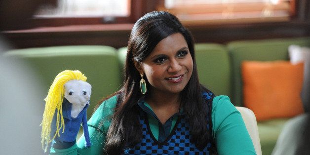 THE MINDY PROJECT -- 'Mindy's Minute' Episode 115 -- Pictured: (l-r) Mindy Kaling as Mindy -- (Photo by: Beth Dubber/NBC/NBCU Photo Bank via Getty Images)