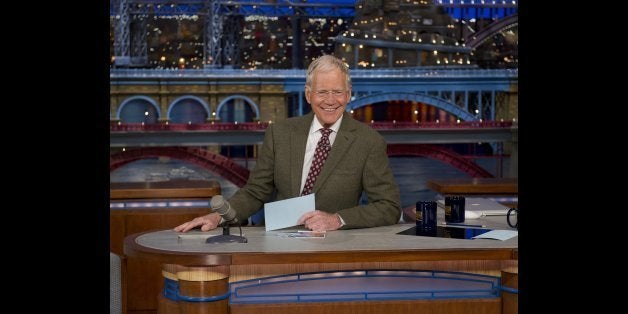 NEW YORK - APRIL 3: David Letterman announces that he will be retiring from the LATE SHOW with DAVID LETTERMAN on the broadcast tonight, Thursday, April 3 (11:35pm-12:37am, ET/PT) on the CBS Television Network. (Photo by Jeffrey R. Staab/CBS via Getty Images) 