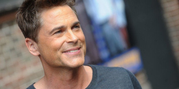 Rob Lowe attends the 'Late Show With David Letterman' taping at the Ed Sullivan Theater in New York City on April 8, 2014.