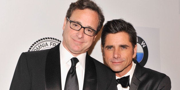 NEW YORK, NY - JUNE 24: Bob Saget and John Stamos attend The Friars Foundation Annual Applause Award Gala honoring Don Rickl