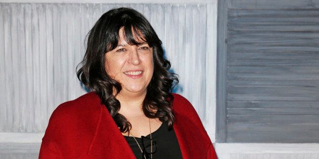 LONDON, ENGLAND - MARCH 09: E.L. James arrives at a party hosted by Instagram's Kevin Systrom and Jamie Oliver. This is their second annual private party, taking place at Barbecoa on March 9, 2015 in London, England. (Photo by David M. Benett/Getty Images for Instagram)