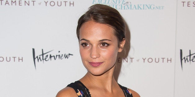 NEW YORK, NY - JUNE 02: Actress Alicia Vikander attends the 'Testament Of Youth' New York Premiere at Chelsea Bow Tie Cinema