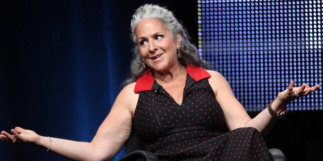 BEVERLY HILLS, CA - JULY 27: Executive Producer Marta Kauffman speaks during the 'Five' panel during the Lifetime portion of
