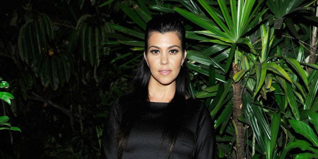 LOS ANGELES, CA - APRIL 23: TV personality Kourtney Kardashian attends Opening Ceremony and Calvin Klein Jeans' celebration