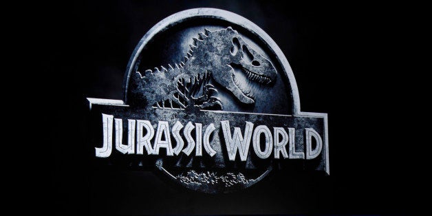 Colin Trevorrow, director of "Jurassic World," discusses the film at the Universal Pictures presentation during CinemaCon 201