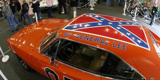 A 1969 Dodge Charger, dubbed 'The General Lee' from the TV series 'The Dukes of Hazzard', is displayed during the 37th Annual Barrett-Jackson Collector Cars auction in Scottsdale, Arizona, 16 January 2008. The Barrett-Jackson auction company specializes in classic and collectors cars, and their auction in Scottsdale is the world's largest collector car event. This year more than 1,100 cars are on sale during the week. AFP PHOTO/GABRIEL BOUYS (Photo credit should read GABRIEL BOUYS/AFP/Getty Images)