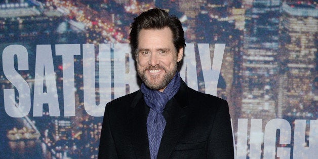Jim Carrey attends the SNL 40th Anniversary Special at Rockefeller Plaza on Sunday, Feb. 15, 2015, in New York. (Photo by Eva