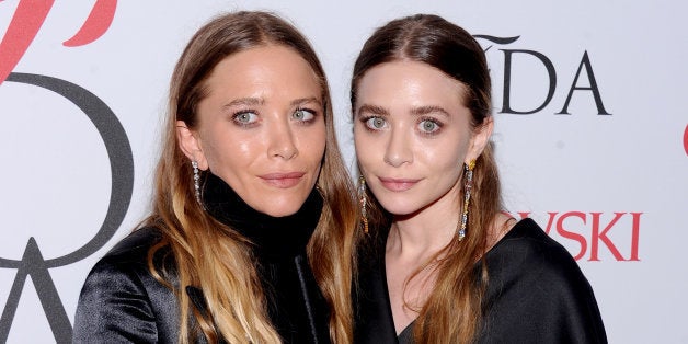 Mary-Kate Olsen and Ashley Olsen attend the 2015 CFDA Fashion Awards at Alice Tully Hall on Monday, June 1, 2015, in New York