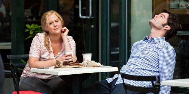 NEW YORK, NY - JULY 16: Amy Schumer and Bill Hader are seen filming 'Trainwreck' in East Village on July 16, 2014 in New York City. (Photo by Alessio Botticelli/GC Images)