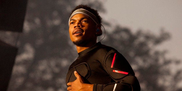 Chancelor Bennett performs as Chance The Rapper at the 2015 Pitchfork Music Festival, on Sunday, July 19, 2015 in Chicago. (Photo by Barry Brecheisen/Invision/AP)