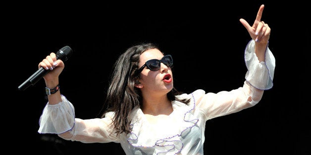 Charli XCX performs at Lollapalooza at Grant Park on Saturday, August 1, 2015, in Chicago, Illinois. (Photo by Rob Grabowski/Invision/AP)