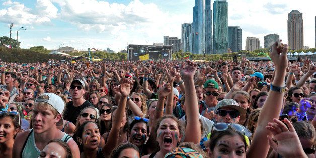 Atmosphere at Lollapalooza at Grant Park on Saturday, August 1, 2015, in Chicago, Illinois. (Photo by Rob Grabowski/Invision/AP)