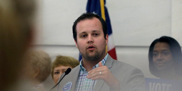 FILE - In this Aug. 29, 2014, file photo, Josh Duggar, executive director of FRC Action, speaks in favor the Pain-Capable Unb