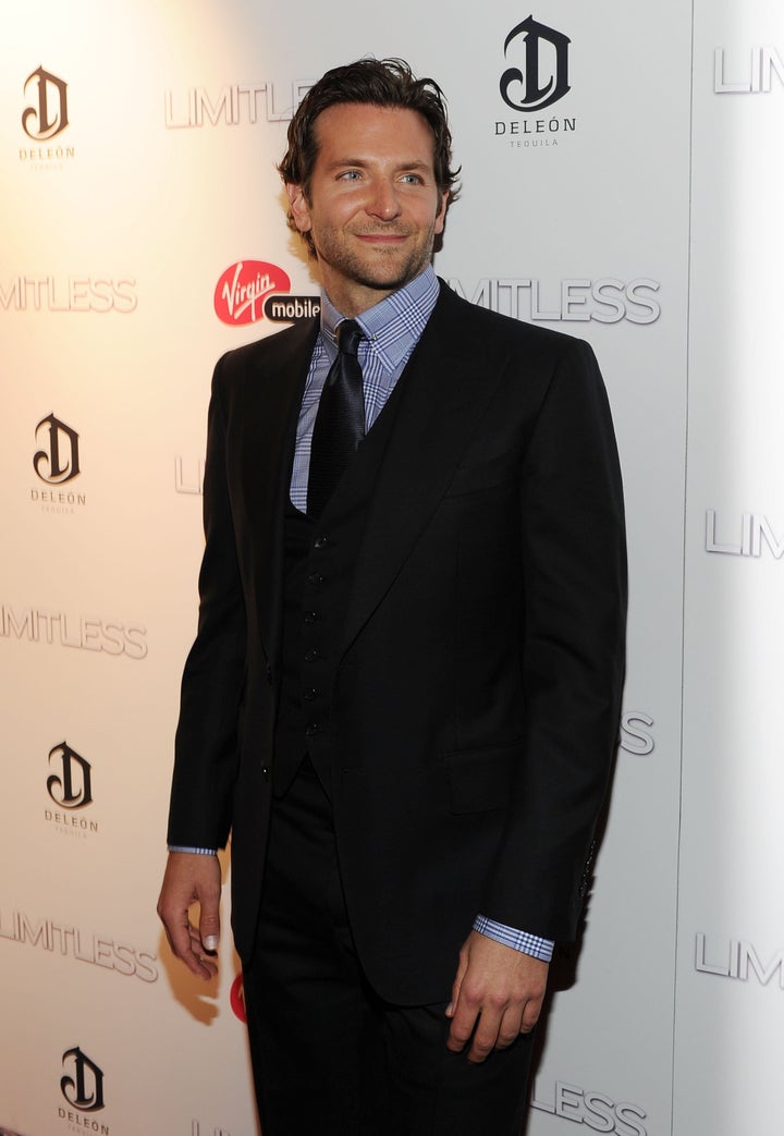 Bradley Cooper Black Three Piece Tuxedo Suit