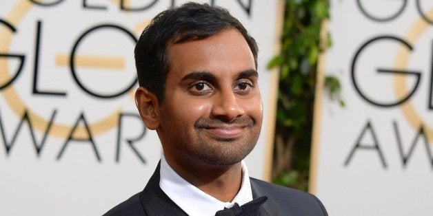 FILE - In this Jan. 12, 2014 file photo, actor-comedian Aziz Ansari arrives at the 71st annual Golden Globe Awards in Beverly Hills, Calif. Ansari is getting his own Netflix series titled "Master of None" premiering on Nov. 6. (Photo by Jordan Strauss/Invision/AP, File)