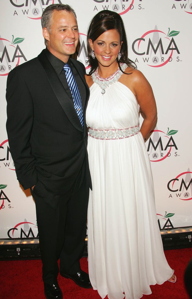 Sara Evans with her former husband, Craig Schelske