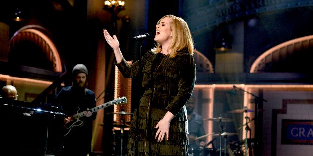 SATURDAY NIGHT LIVE -- 'Matthew McConaughey' Episode 1689 -- Pictured: Musical guest Adele performs on November 21, 2015 -- (Photo by: Dana Edelson/NBC/NBCU Photo Bank via Getty Images)