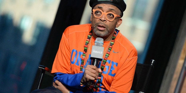 NEW YORK, NY - DECEMBER 04: Director Spike Lee discusses the most buzzed about film this season, 'Chi-Raq,' a modern day adaptation of the ancient Greek play Lysistrata by Aristophanes, set against the backdrop of gang violence in Chicago, at AOL Studios In New York on December 4, 2015 in New York City. (Photo by Slaven Vlasic/Getty Images)