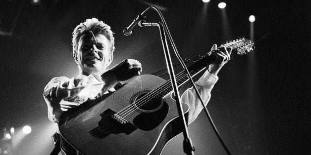 David Bowie, vocal, performs at the Ahoy hal in Rotterdam, the Netherlands on 30th March 1990. (Photo by Frans Schellekens/Re