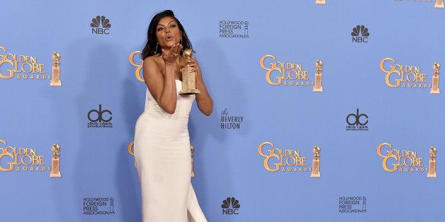 Taraji P. Henson poses in the press room with the award for best performance by an actress in a television series - drama for âEmpireâ at the 73rd annual Golden Globe Awards on Sunday, Jan. 10, 2016, at the Beverly Hilton Hotel in Beverly Hills, Calif. (Photo by Jordan Strauss/Invision/AP)