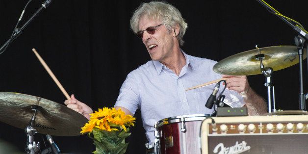 OXFORD, ENGLAND - JULY 12: Stewart Copeland performs with the Trevor Horn Band at Cornbury Festival at Great Tew Estate on July 12, 2015 in Oxford, United Kingdom. (Photo by Steve Thorne/Redferns via Getty Images)