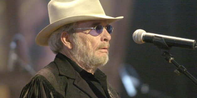 Merle Haggard during Willie Nelson and Friends: 'Outlaws & Angels' - Show and Backstage at Wiltern Theatre in Los Angeles, California, United States. (Photo by L. Cohen/WireImage for NBC Universal Photo Department)