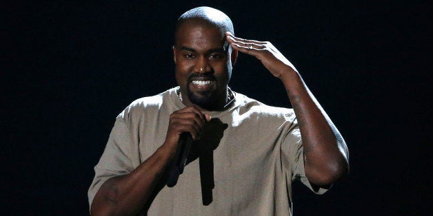 Kanye West accepts the Video Vanguard Award at the 2015 MTV Video Music Awards in Los Angeles, California, August 30, 2015.