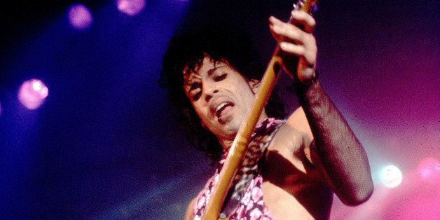 Prince celebrating his birthday and the nrelease of Purple Rain at 1st Avenue on 6/7/84 in Minneapolis, Mn. (Photo by Paul Natkin/WireImage)