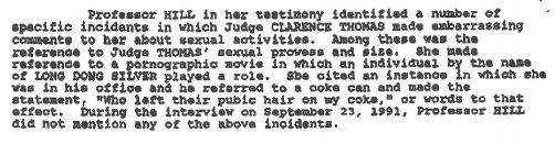 FBI agent John B. Luton implied that Anita Hill was not forthcoming in her interview with the agents.