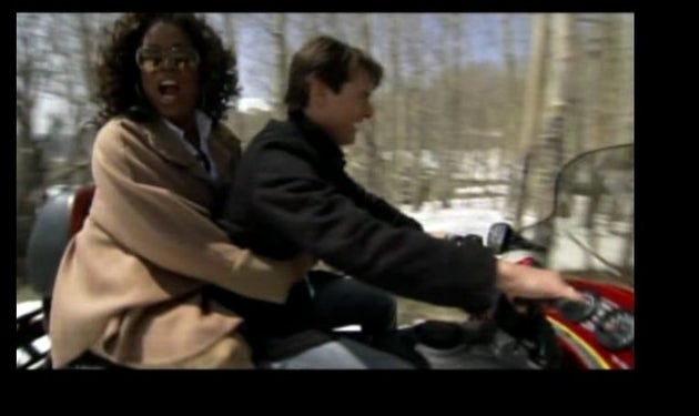 Tom Cruise On Oprah Sneak Peak Of Snowmobiles And Tough Questions