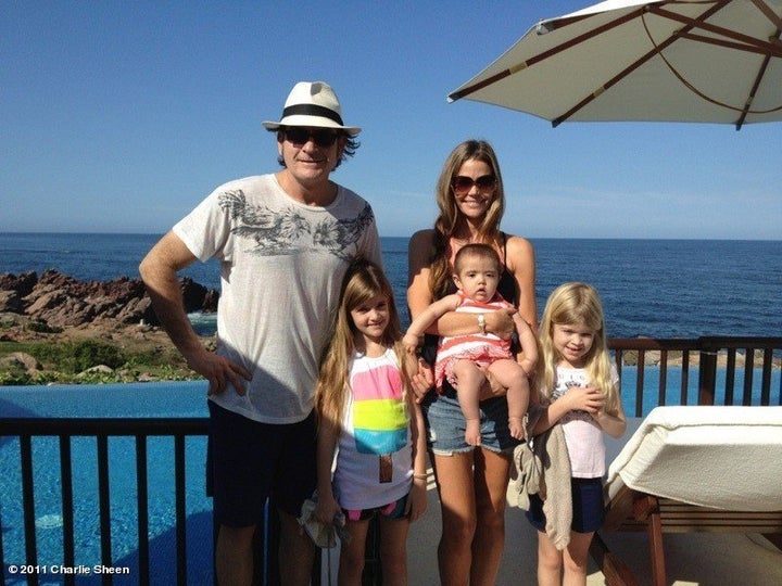 Charlie Sheen Spends Winter Holiday With Denise Richards Kids