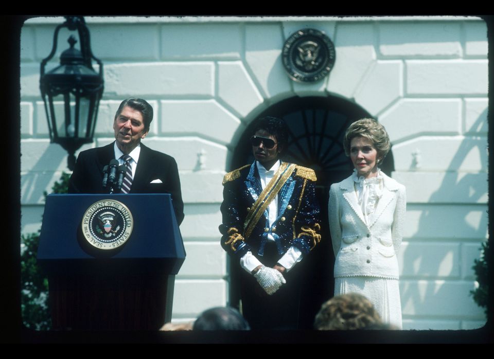 1984: Ronald Reagan with Michael Jackson
