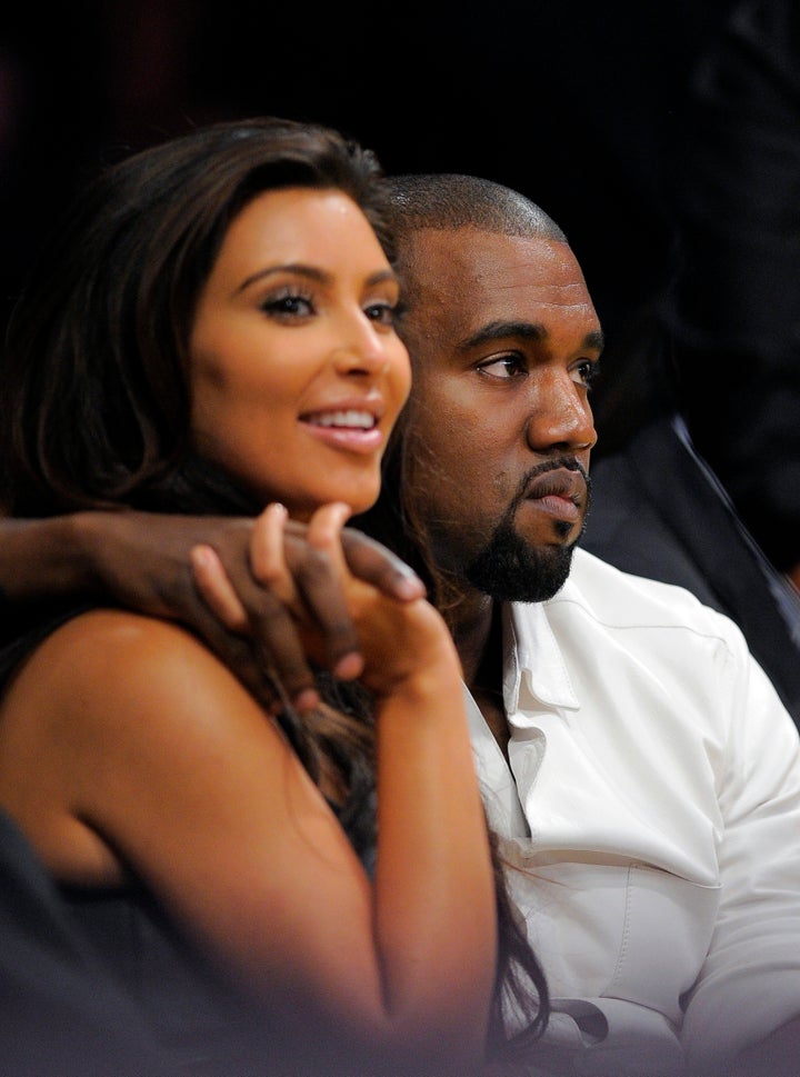 Kim Kardashian twins with hubby Kanye West in pairs of